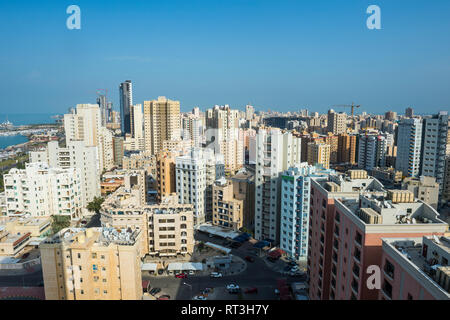 Arabia, Kuwait, Kuwait City, High-rise buildings Stock Photo