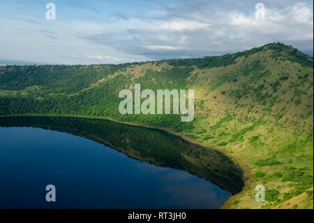 Crater Lake, Queen Elizabeth NP, Uganda Stock Photo