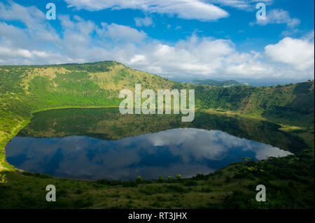 Crater Lake, Queen Elizabeth NP, Uganda Stock Photo