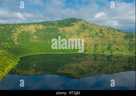 Crater Lake, Queen Elizabeth NP, Uganda Stock Photo