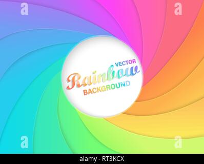 Rainbow swirl background. Stock Vector