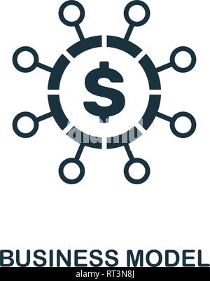 Business Model icon. Creative element design from fintech technology icons collection. Pixel perfect Business Model icon for web design, apps Stock Vector
