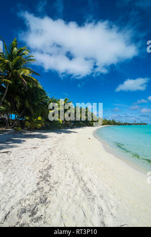 Cook Islands, Rarotonga, Aitutaki lagoon, beach Stock Photo