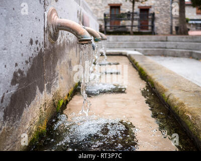 Fountain in Nanclares de la Oca, Alava, Basque Country, Spain Stock Photo