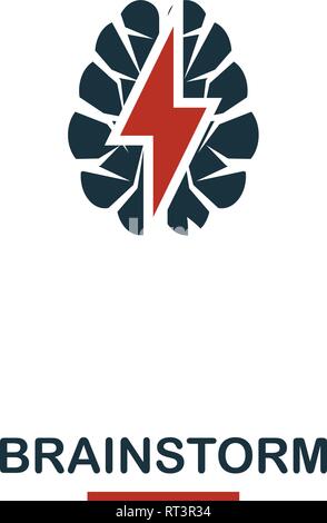 Brainstorm icon. Premium style design from teamwork icon collection. UI and UX. Pixel perfect Brainstorm icon for web design, apps, software, print Stock Vector