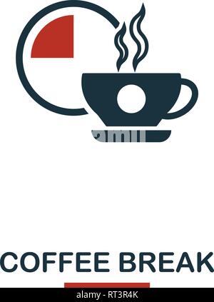 Coffee Break icon. Premium style design from teamwork icon collection. UI and UX. Pixel perfect Coffee Break icon for web design, apps, software Stock Vector