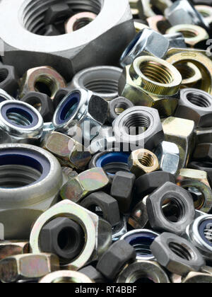 Metal Nuts Stock Photo