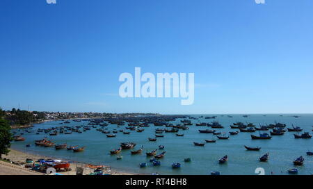 Mui Ne Harbour in Vietnam Stock Photo