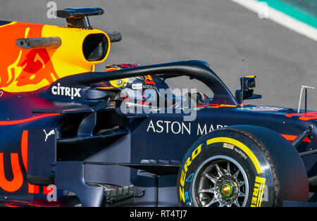 Circuit de Barcelona-Catalunya Spain, 18.2.2019, Motorsport: Formula 1 winter testing  --- Max Verstappen (NED), Red Bull RB15