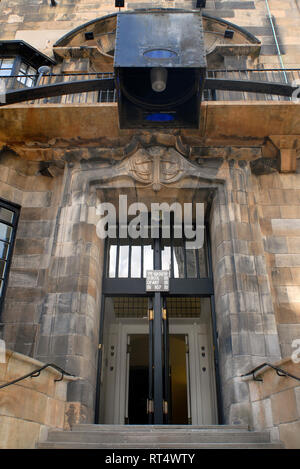 Cultural tourism: The Glasgow School of Art, Scotland, United Kingdom Stock Photo
