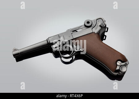 Luger P08 9mm Pistol Stock Photo