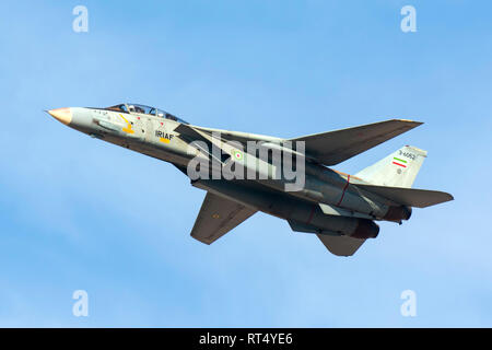 An F-14A Tomcat of the Islamic Republic of Iran Air Force. Stock Photo