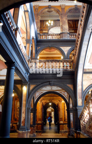 Balcony galleries of Glasgow City Chambers, Scotland, United Kingdom