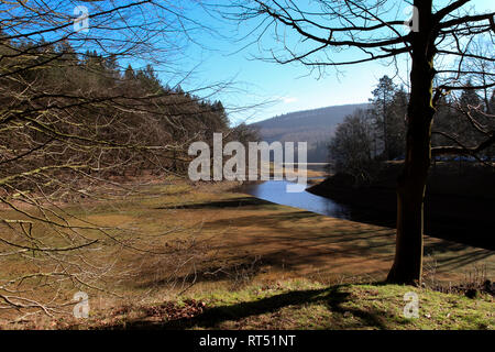 Ladybower Reservoir, Upper Derwent Valley, Derbyshire, England, UK Stock Photo