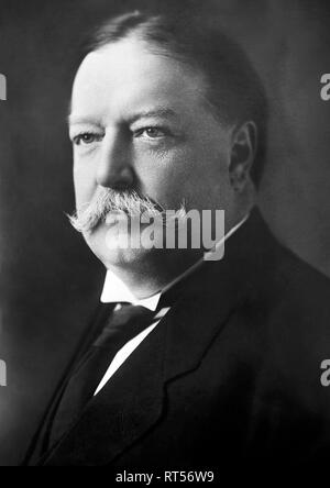 Portrait of the 27th President of the United States, President William Howard Taft, dated 1908. Stock Photo