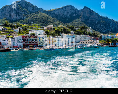 Italy, Campania, Capri, Marina Grande Stock Photo