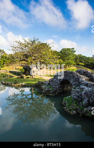 Japan, Okinawa, Shikina-en Garden Stock Photo