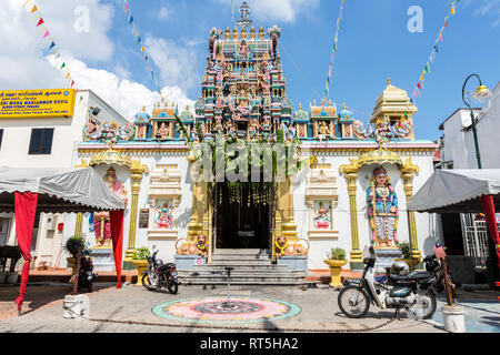 Hindu Temple, Sri Maha Mariamman, George Town, Penang, Malaysia. Stock Photo