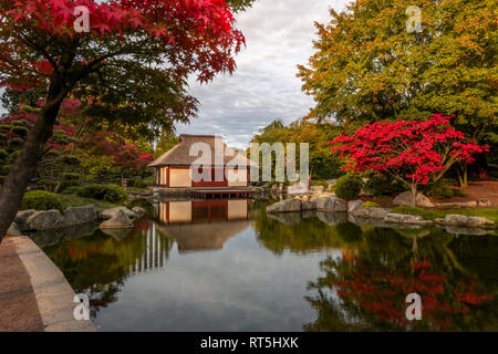 Germany, Hamburg, Japanese Garden at PLanten un Blomen Stock Photo