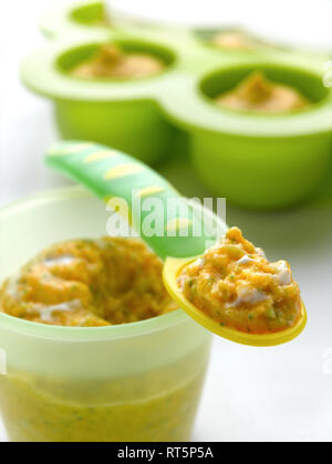 baby food recipe Stock Photo