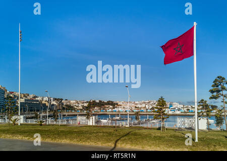 The new marina of Tangier, north of Morocco Stock Photo