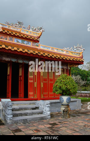 The Trieu To Mieu Temple in the Imperial City, Hue, Vietnam Stock Photo