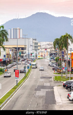 Busy town in Ipoh Stock Photo