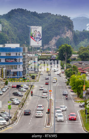 Busy town in Ipoh Stock Photo