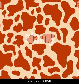 Vector seamless texture, Cow spots, Trendy background EPS 10 Stock Vector