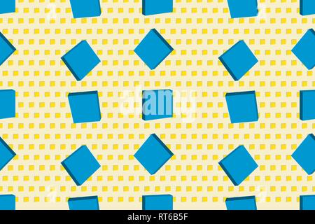 Vector seamless texture with cubes. Modern background EPS 10 Stock Vector