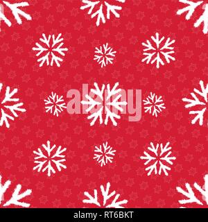 Vector seamless pattern with snowlakes. Christmas background. EPS 10 Stock Vector