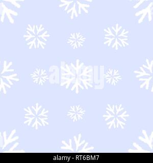 Vector seamless pattern with snowlakes. Christmas background. EPS 10 Stock Vector