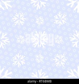 Vector seamless pattern with snowlakes. Christmas background. EPS 10 Stock Vector