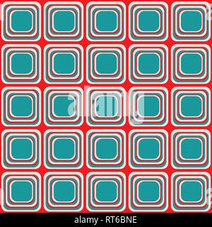 Vector seamless texture with rounded squares looking like old tv. EPS 10 Stock Vector