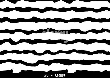 Abstract rendy horizontal seamless background with geometric wavy texture. EPS 10 Stock Vector