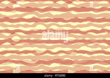 Abstract rendy horizontal seamless background with geometric wavy texture. EPS 10 Stock Vector