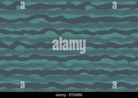 Abstract rendy horizontal seamless background with geometric wavy texture. EPS 10 Stock Vector