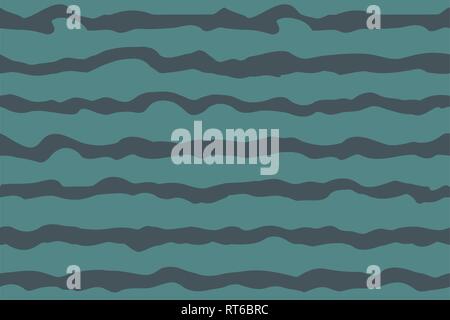 Vector wavy nautical seamless pattern. EPS 10 Stock Vector