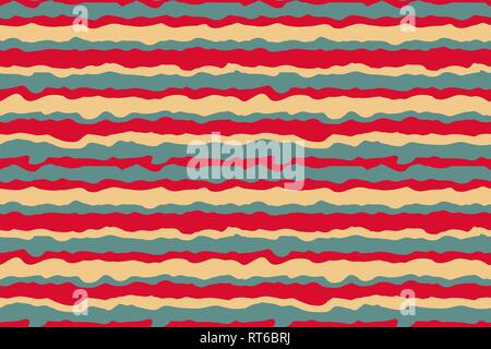 Abstract rendy horizontal background with geometric wavy texture. EPS 10 Stock Vector