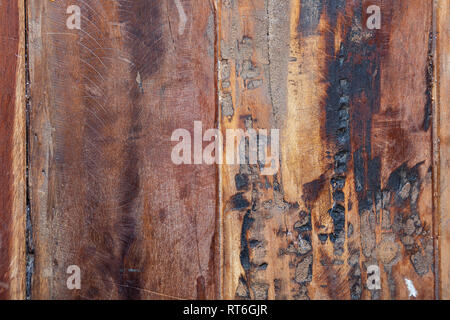 Old Antique Dark Brown Wood Texture Pattern Background Stock Photo