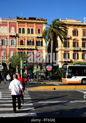 Via Roma Cagliari Sardinia Italy Stock Photo