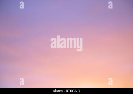 Beauty Purple Orange Sky at Sunset Time Blurred Background Stock Photo