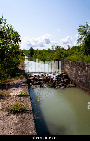 Small canal in southern Ontario, Canada Stock Photo