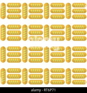 Bakery Seamless Pattern. Food Background. Baked Products Stock Vector