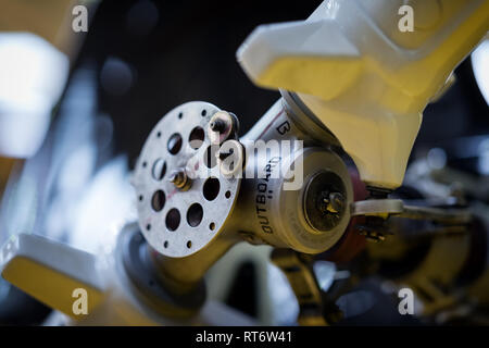 Close-up of the tail rotor on an AgustaWestland AW159 Wildcat HM2 ...