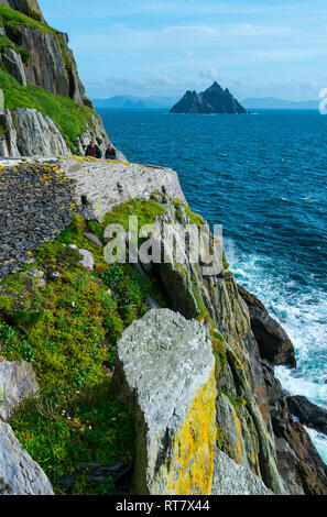 Little Skellig from Skellig Michael, Skelling Islands, County Kerry, Ireland, Europe Stock Photo