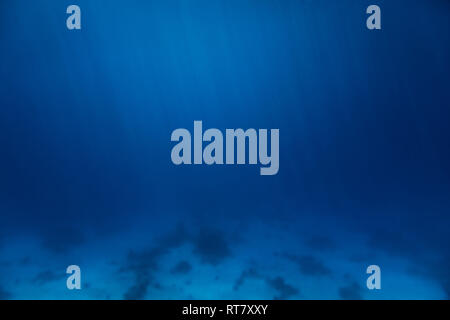 Abstract Deep Blue Seabed Underwater Background Stock Photo
