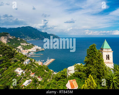 Italy, Campania, Amalfi Coast, Sorrento Peninsula, Amalfi, Parrocchia Santa Maria Assunta Church Stock Photo