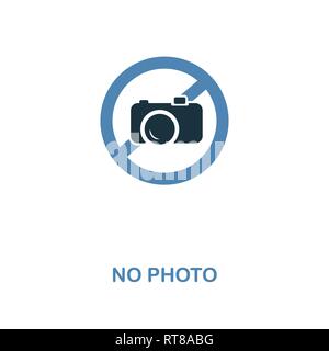 No Photo icon. Monochrome style design from shopping center sign icon collection. UI. Pixel perfect simple pictogram no photo icon. Web design, apps Stock Vector