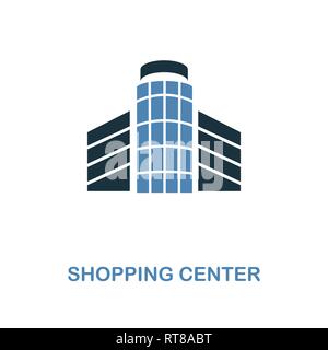 Shopping Center icon. Monochrome style design from shopping center sign icon collection. UI. Pixel perfect simple pictogram shopping center icon. Web Stock Vector